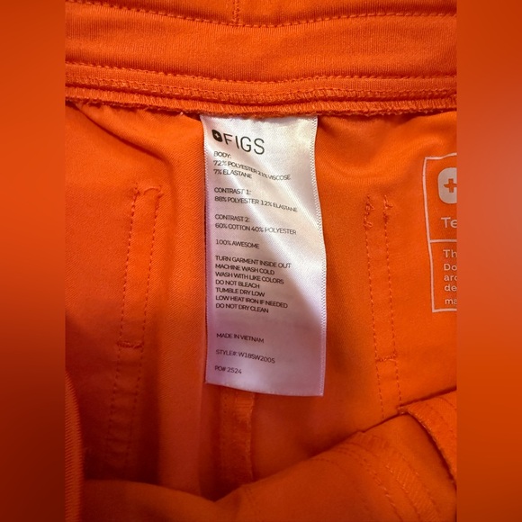 Figs Sunset Orange Zamora Joggers Rafaela Top Set - Picture 5 of 5